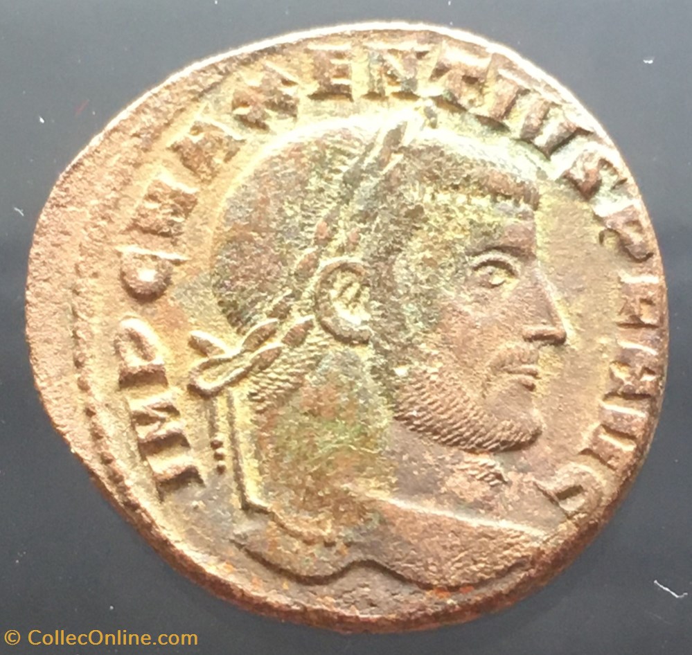Follis de Maxence - AETERNITAS AVG N / MOSTS monnaies antiquite jc ap romaines republicaines imperiales follis de maxence aeternitas avg n mosts