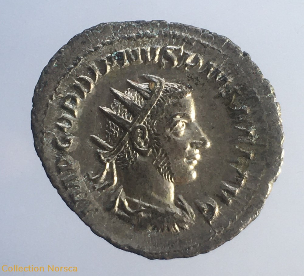 monnaie antique av jc ap romaine republicaine imperiale antoninien de gordien iii victor aeter