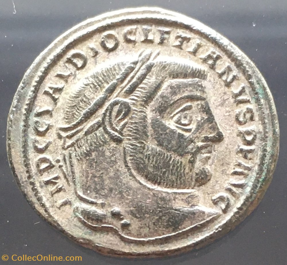 monnaies antiquite av jc ap romaines republicaines imperiales follis de diocletien genio popvli romani tsb