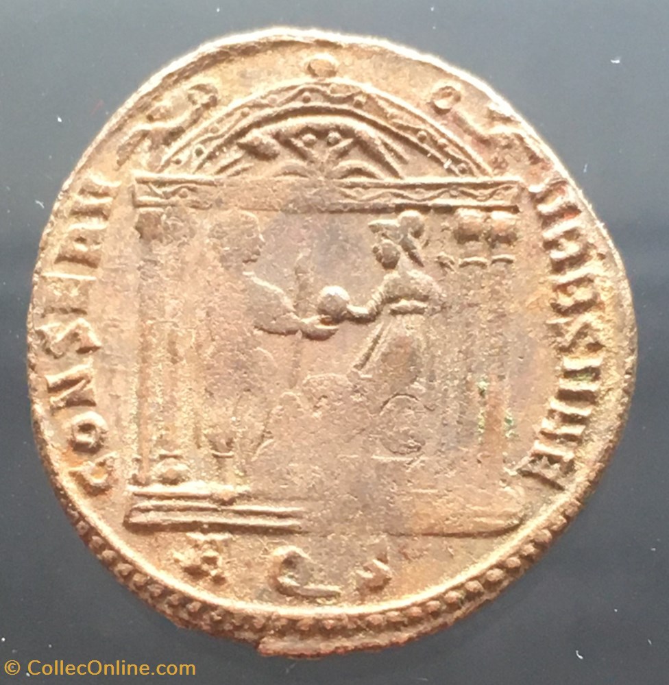 Follis de Maxence - CONSERV VRB SVAE / AQS monnaies antiquite av jc ap romaines republicaines imperiales follis de maxence conserv vrb svae aqs