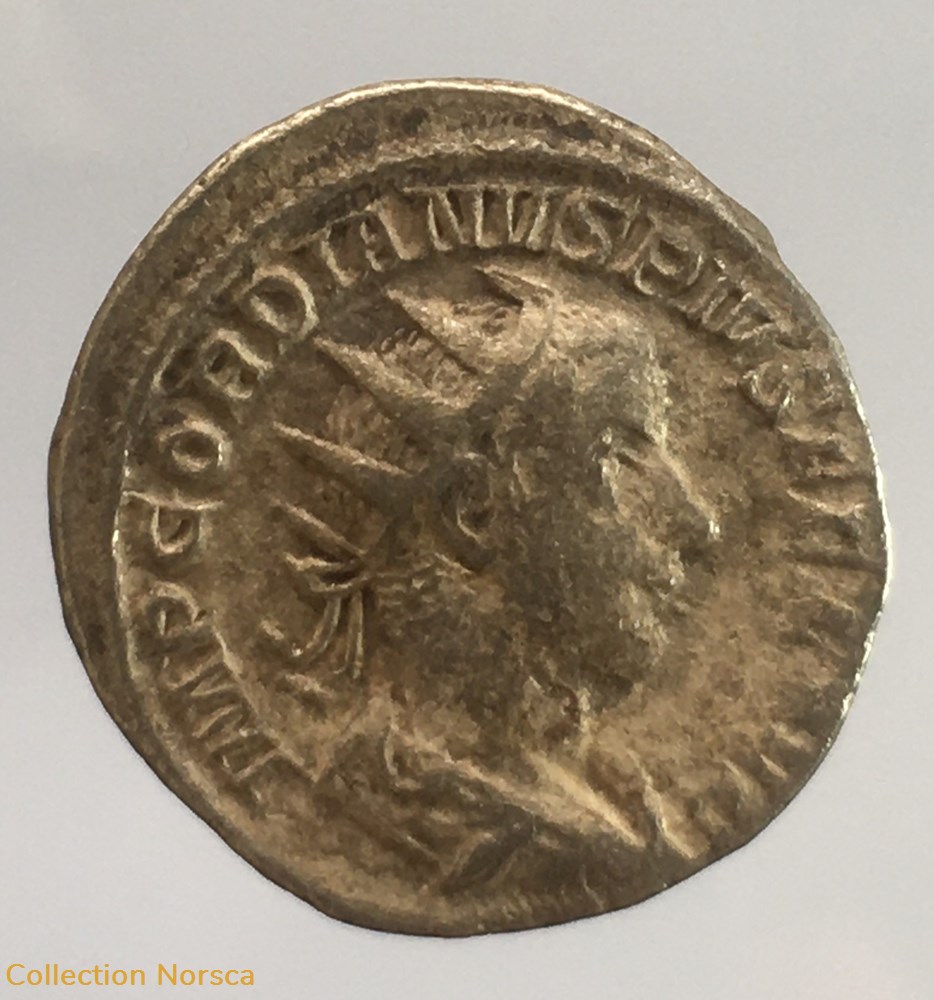 monnaies antiquite av jc ap romaines republicaines imperiales antoninien de gordien iii p m tr p iiii cos ii p p