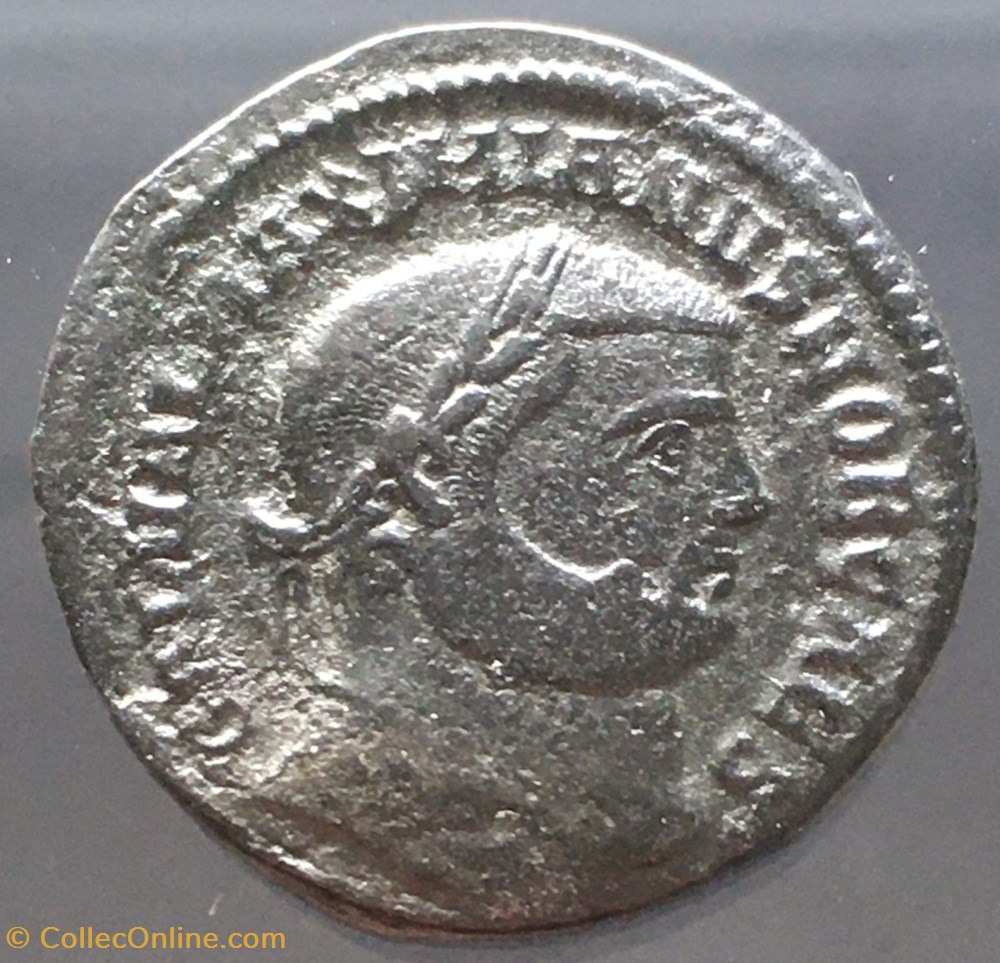 Follis de Maximien Hercule - GENIO POPVLI ROMANI / K / GAMMA / V / ANT monnaies antiquite av jc ap romaines republicaines imperiales follis de maximien hercule genio popvli romani k gamma v ant