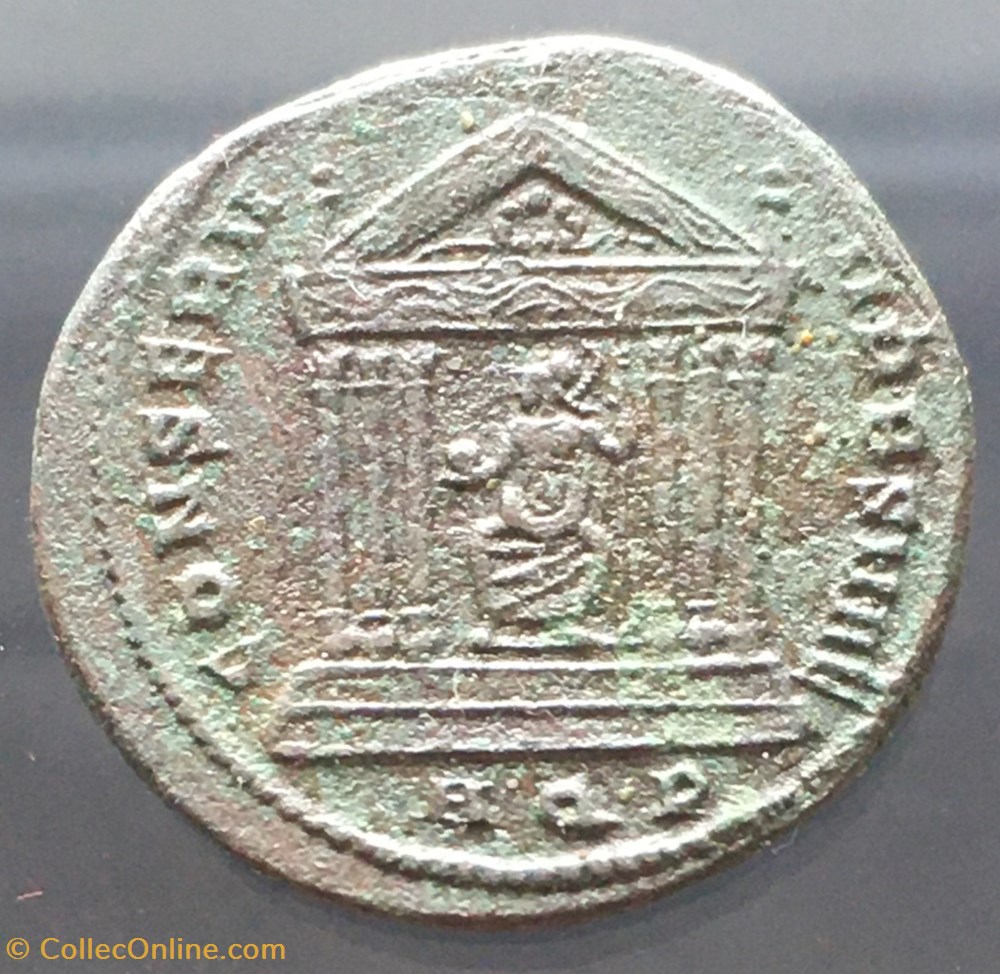 Follis de Maximien Hercule - CONSERV VRB SVAE / AQP monnaies antiquite av jc ap romaines republicaines imperiales follis de maximien hercule conserv vrb svae aqp