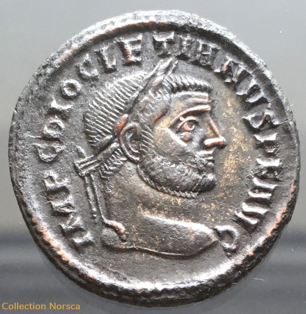 Follis de Dioclétien - GENIO POPVLI ROMANI / *|- // ST monnaies antiquite av jc ap romaines republicaines imperiales follis de diocletien genio popvli romani st