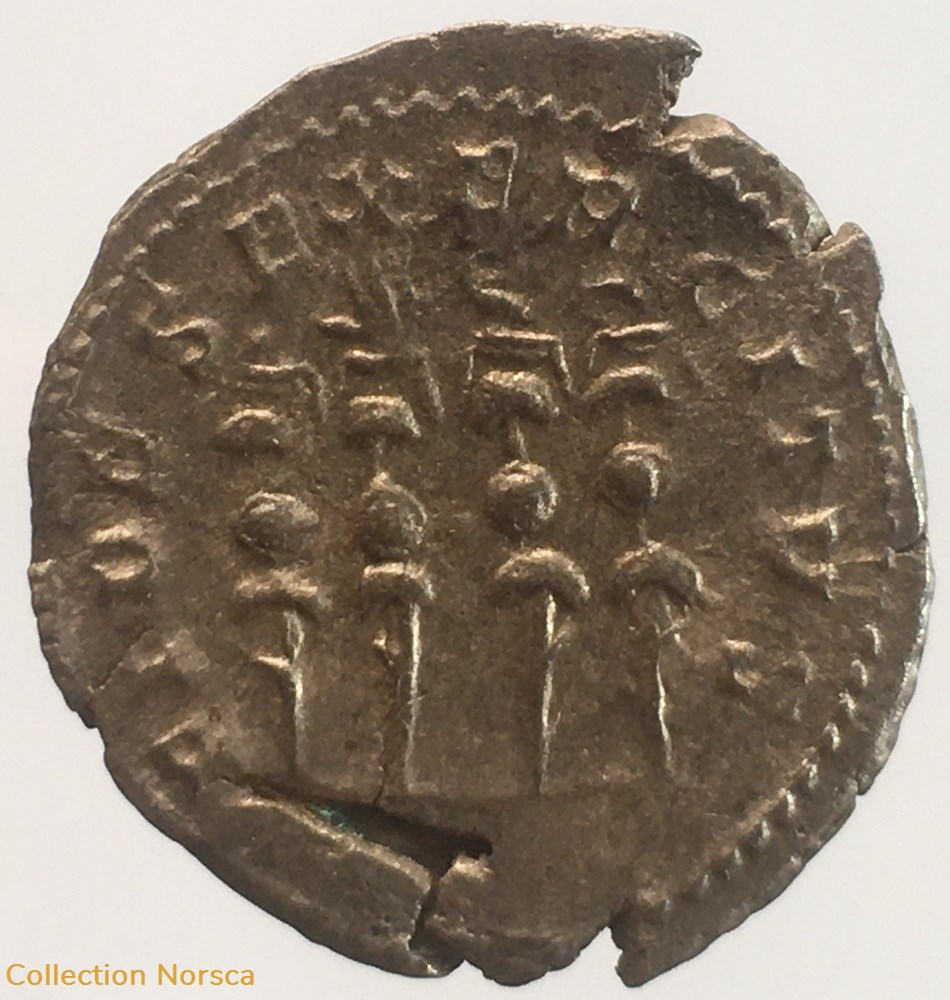 monnaie antique av jc ap romaine republicaine imperiale eg 059 antoninien de postume fides exercitvs