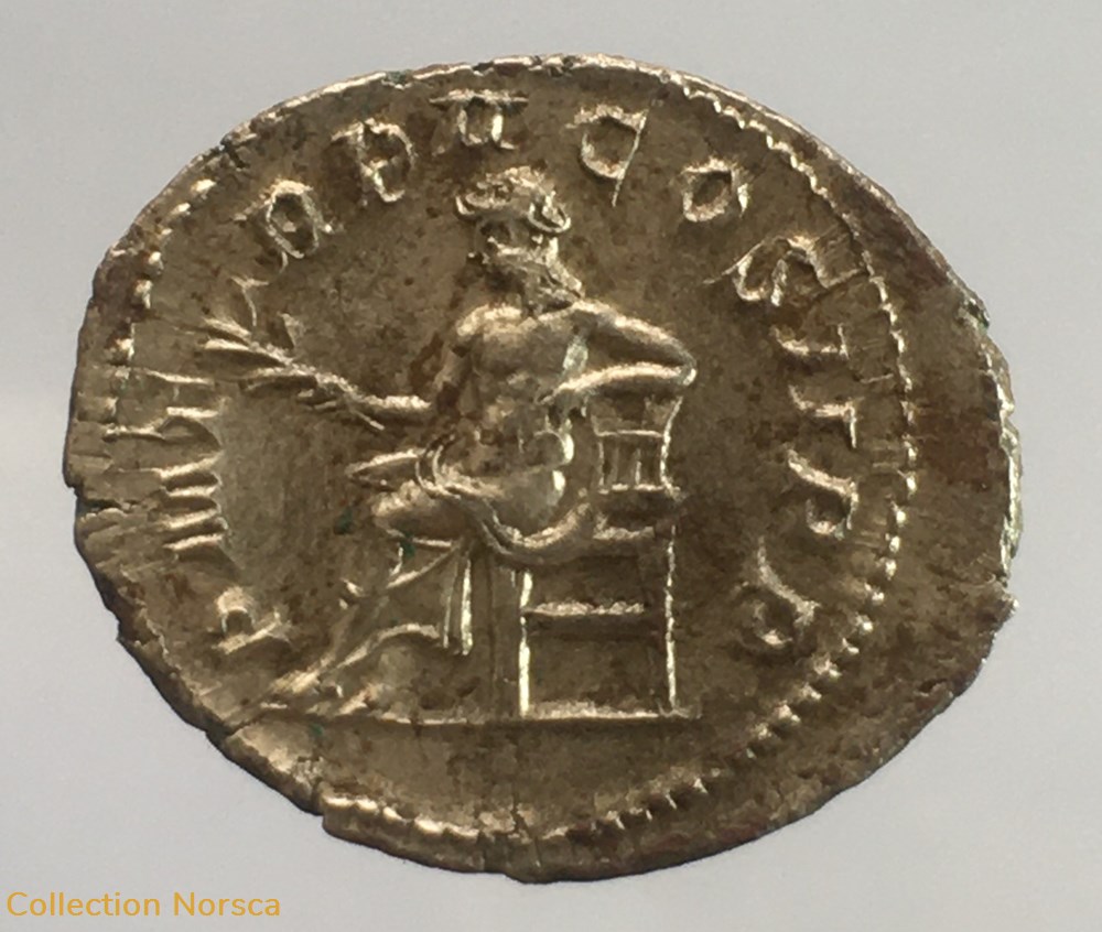 Antoninien de Gordien III - P M TR P V COS II P P monnaie antique av jc ap romaine republicaine imperiale antoninien de gordien iii p m tr p v cos ii p p