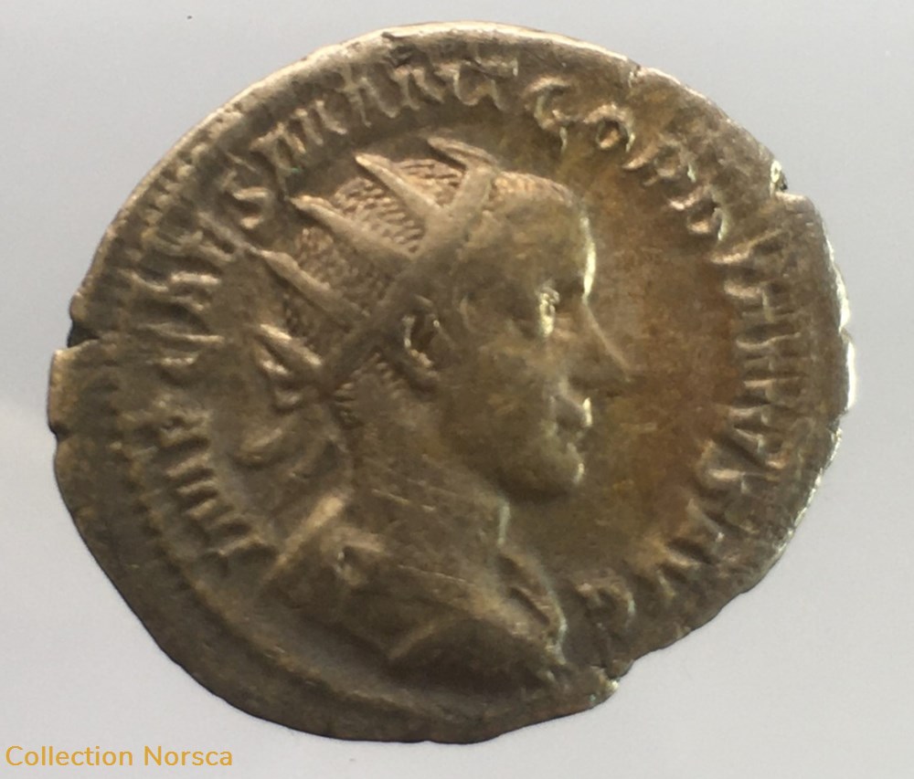 monnaies antiquite av jc ap romaines republicaines imperiales antoninien de gordien iii iovi conservatori