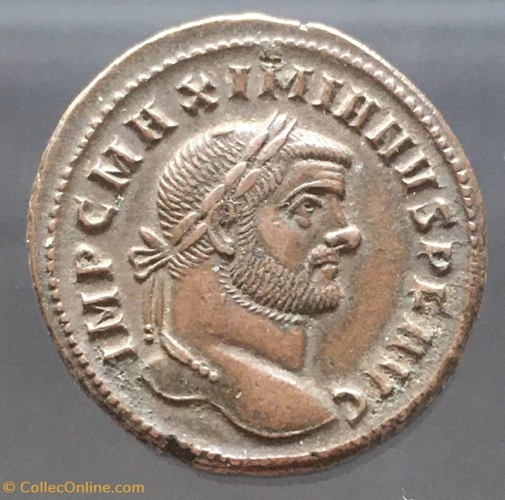 monnaies antiquite av jc ap romaines republicaines imperiales follis de maximien hercule genio popvli romani t