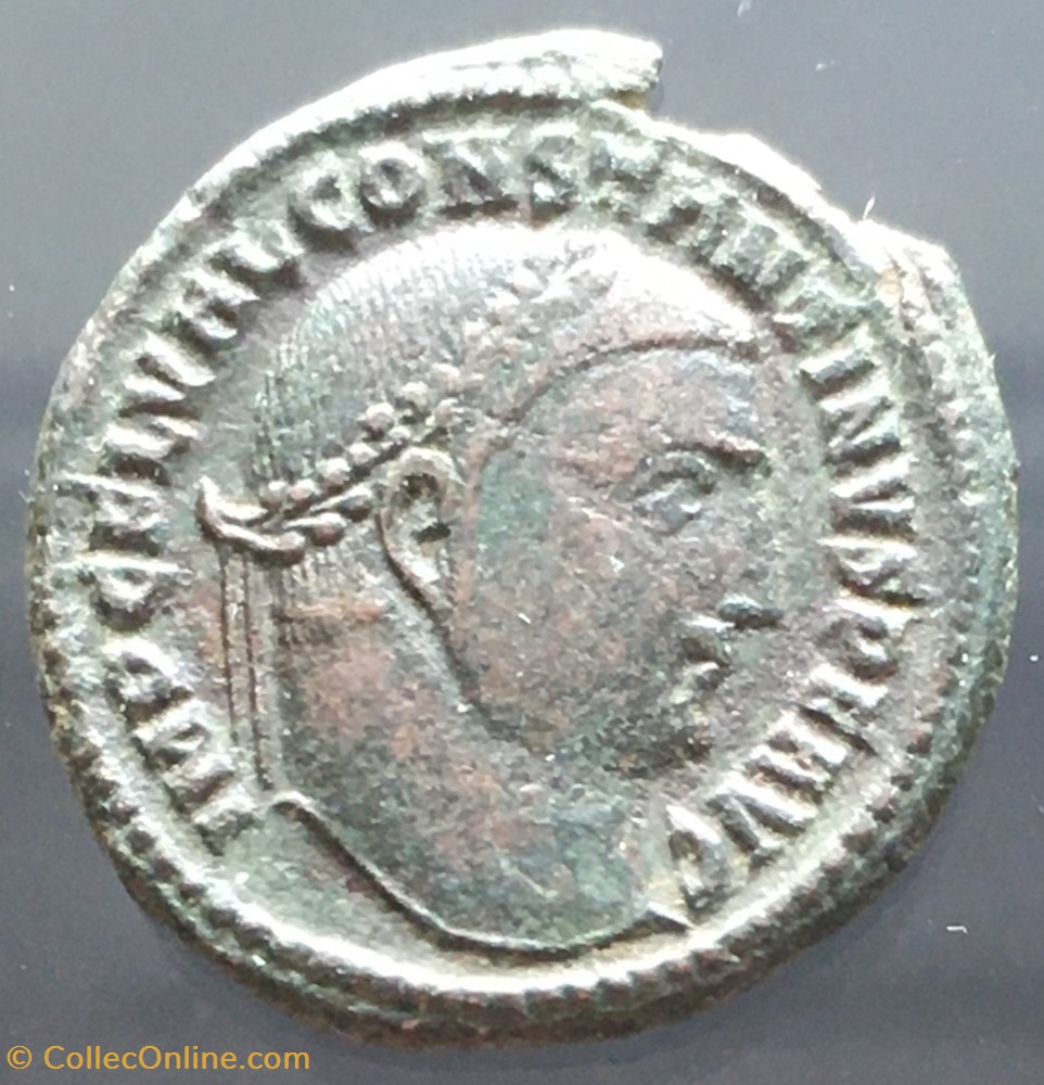 monnaies antiquite jc ap romaines republicaines imperiales follis de constantin 1er le grand genio avgvsti cmh a mkv