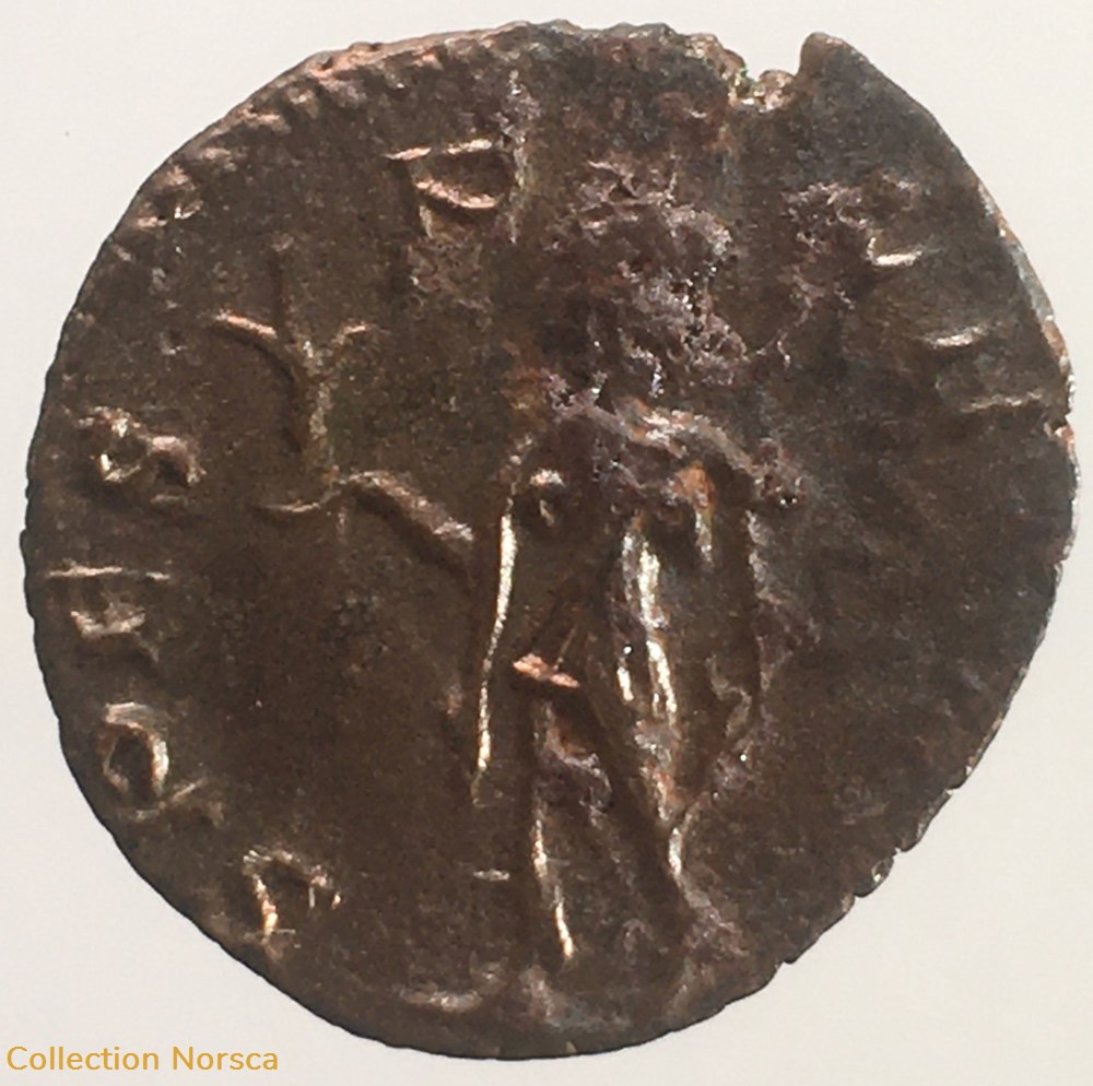 EG 262 - Antoninien de Tétricus - SPES PVBLICA monnaies antiquite av jc ap romaines republicaines imperiales eg 262 antoninien de tetricus spes pvblica