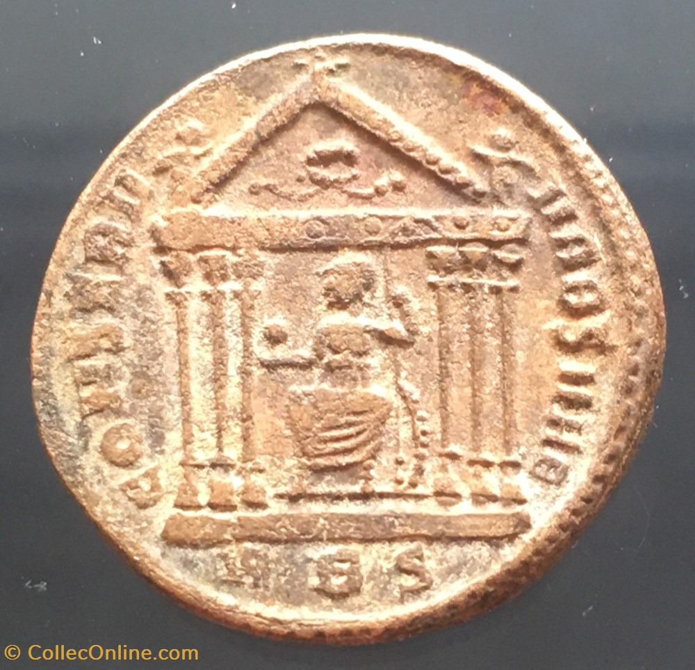 Follis de Maxence - CONSERV VRB SVAE / AQS monnaies antiquite av jc ap romaines republicaines imperiales follis de maxence conserv vrb svae aqs