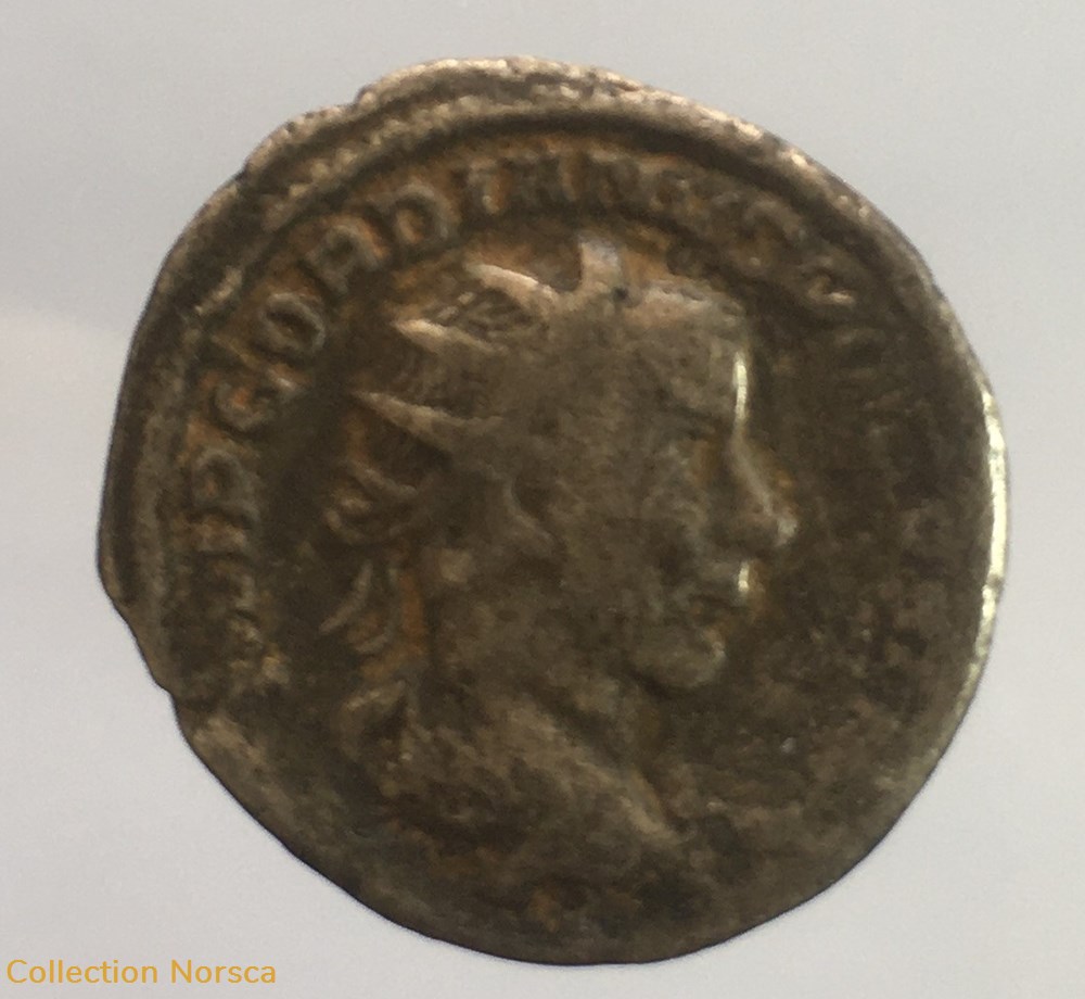 Antoninien de Gordien III - IOVI STATORI monnaie antique av jc ap romaine republicaine imperiale antoninien de gordien iii iovi statori