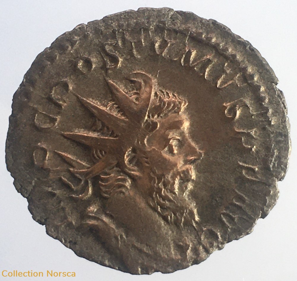 EG 021 - Antoninien de Postume - P M TR P COS II PP monnaies antiquite av jc ap romaines republicaines imperiales eg 021 antoninien de postume p m tr p cos ii pp