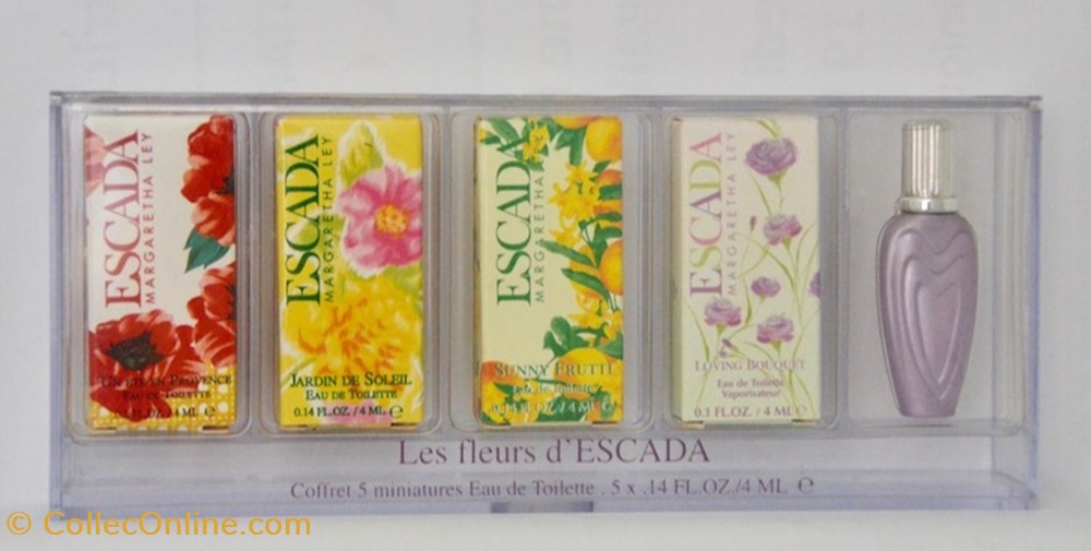 parfums beaute miniatures ley margaretha escada coffret les fleurs escada 2008 3 un ete en provence
