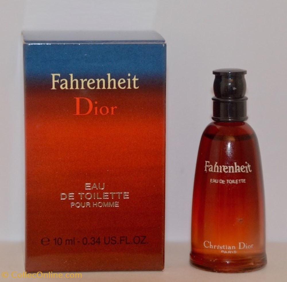 parfums beaute miniatures dior christian fahreinheit