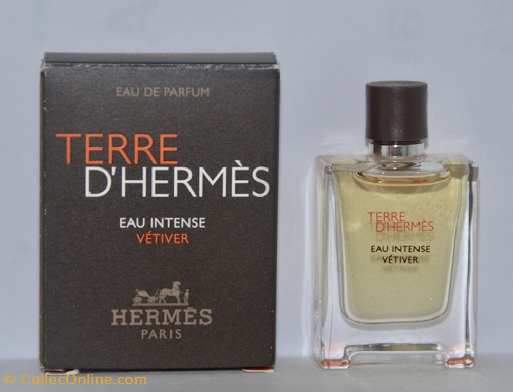 HERMÈS - Terre d'Hermès Eau intense Vétiver parfums beaute miniatures hermes terre hermes eau intense vetiver