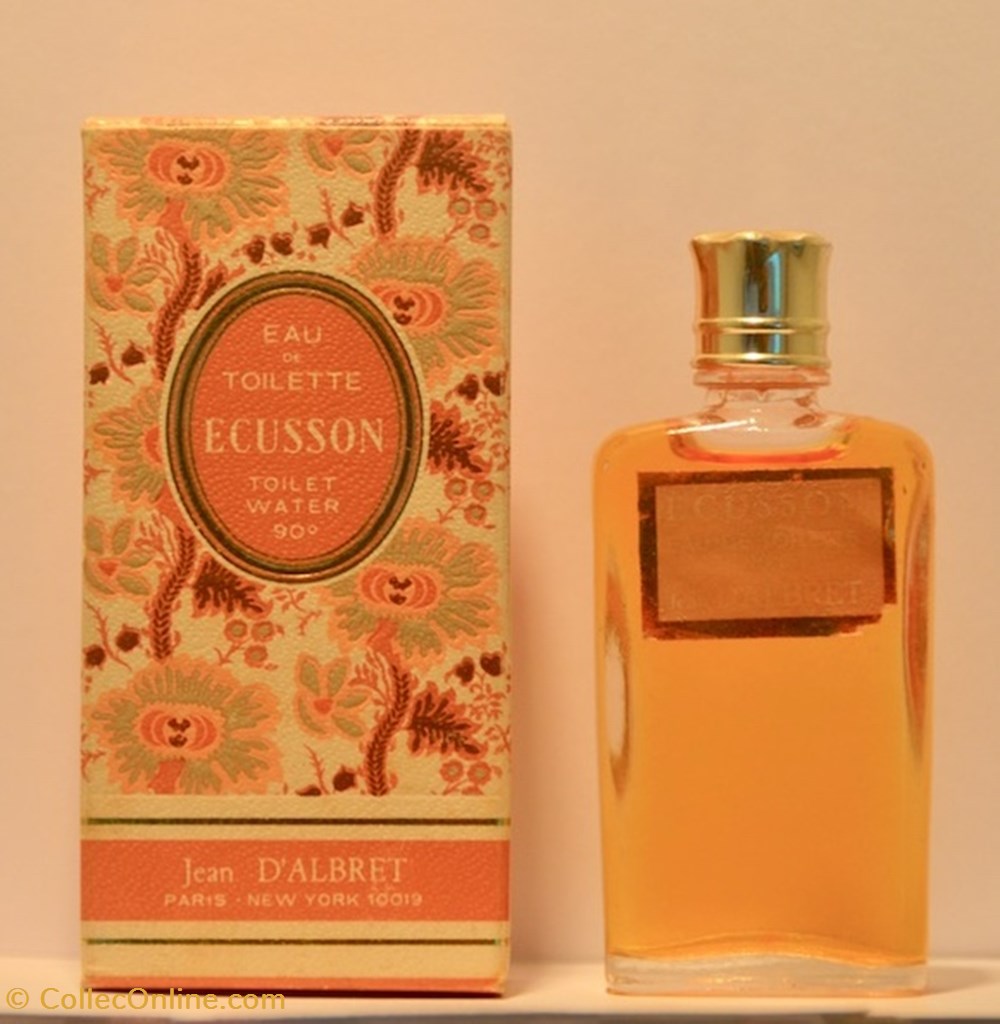 ALBRET Jean d'. - Ecusson parfums beaute miniatures albret jean ecusson