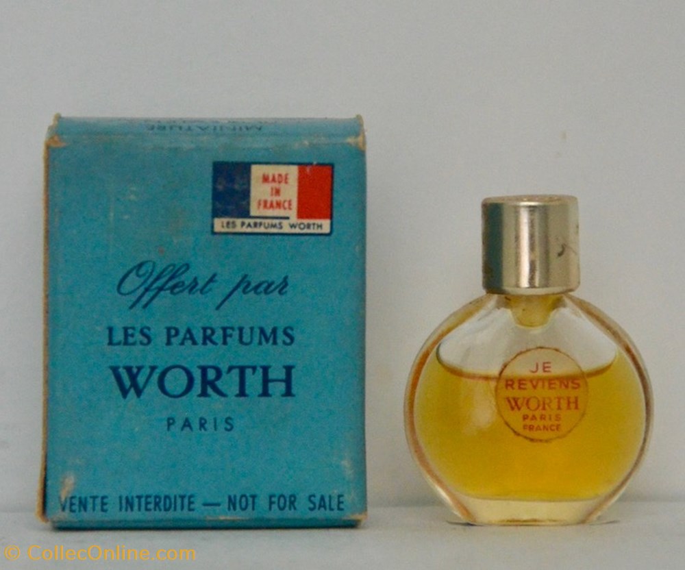 parfums beaute miniatures worth charles frederick je reviens