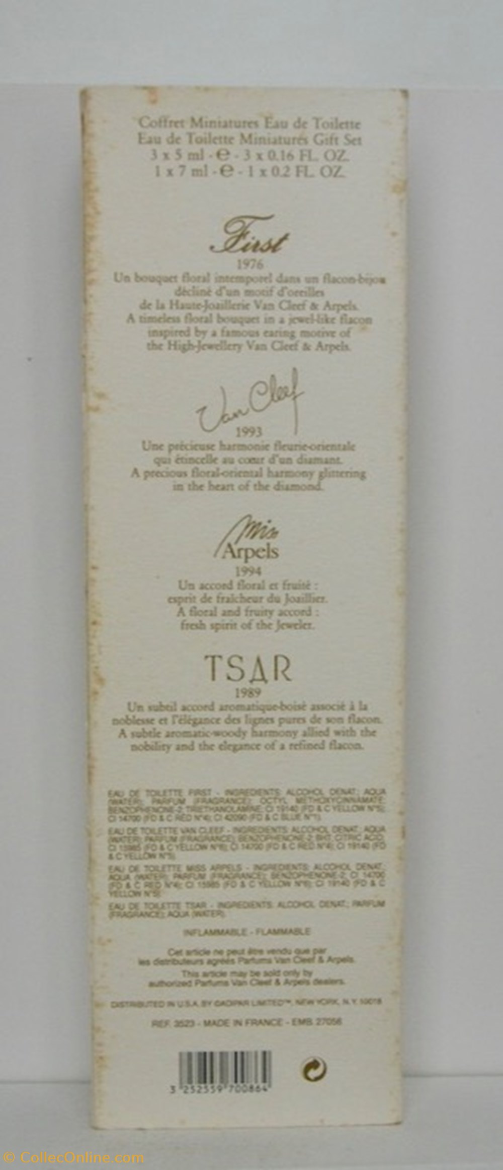 VAN CLEEF & ARPELS - Tsar parfums beaute miniatures van cleef arpels tsar
