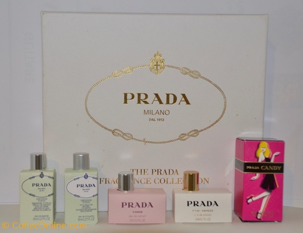 FRAFRANCE AND SKINCARE - PRADA Milano Coffret - Amber parfums beaute miniatures frafrance and skincare prada milano coffret amber