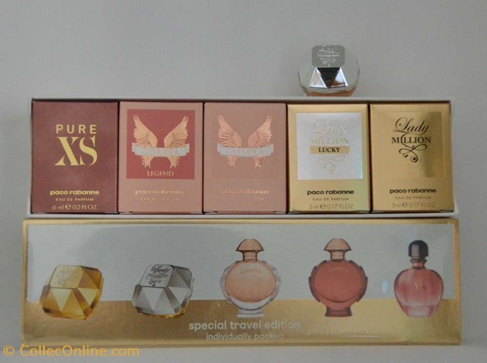 parfums beaute miniatures rabanne paco coffret paco rabanne femme lady million lucky