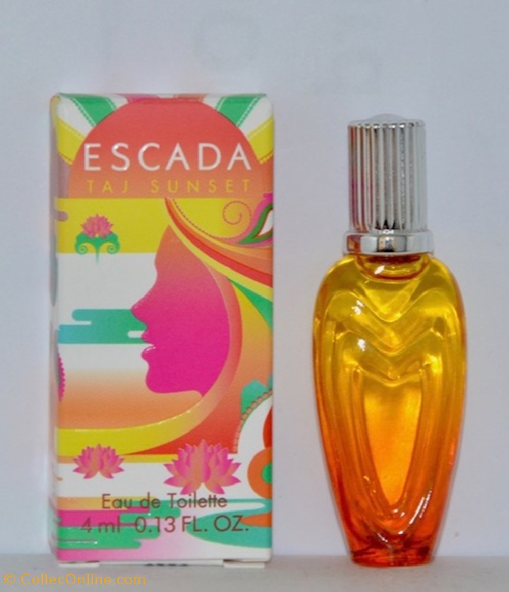 parfums beaute miniatures ley margaretha escada taj sunset