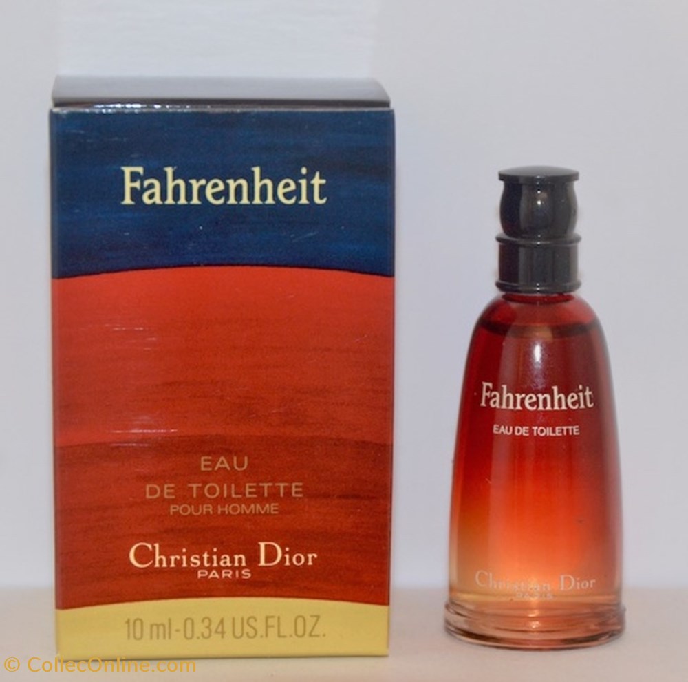 parfums beaute miniatures dior christian fahreinheit