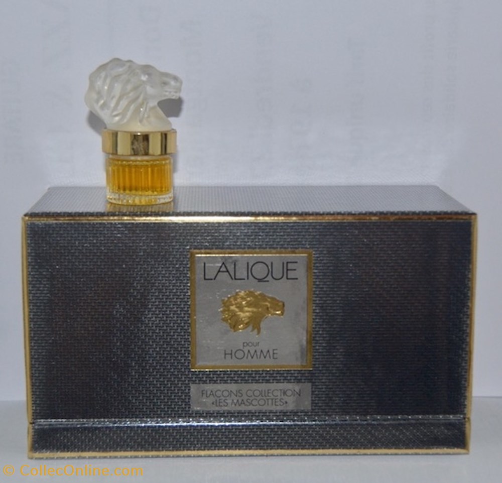 parfums beaute miniatures lalique rene lalique pour homme coffret les mascottes lion 98