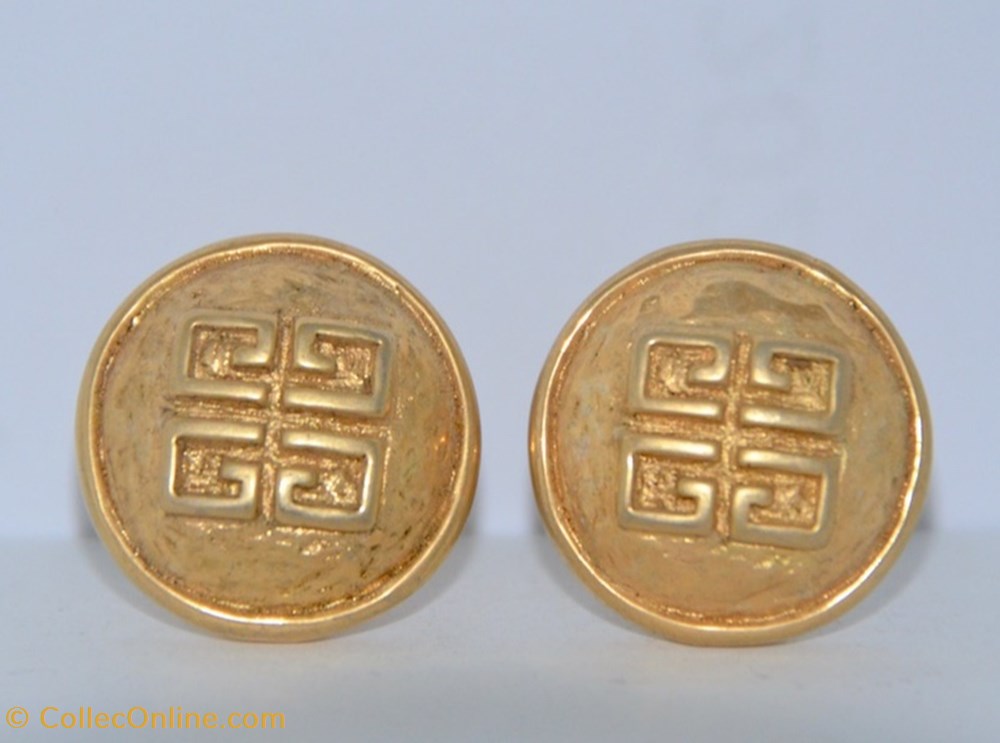 GIVENCHY - Boucles d'oreilles rondes logo parfums beaute accessoires givenchy boucles oreilles rondes logo