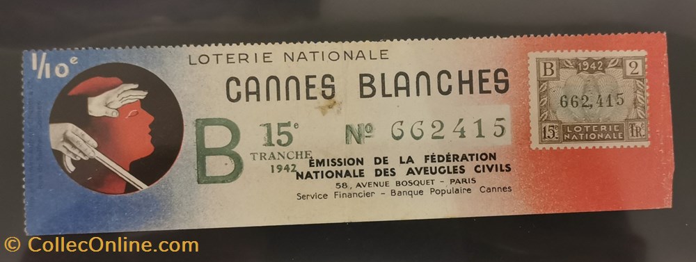vieux papiers billets billet de loterie nationale