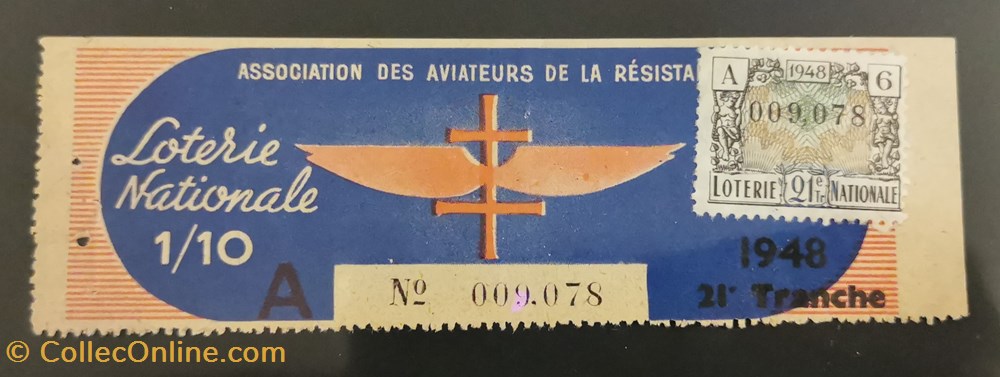 vieux papiers billets billet de loterie nationale