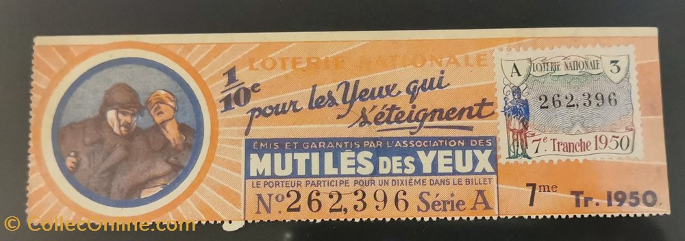 Billet de Loterie Nationale vieux papiers billets billet de loterie nationale