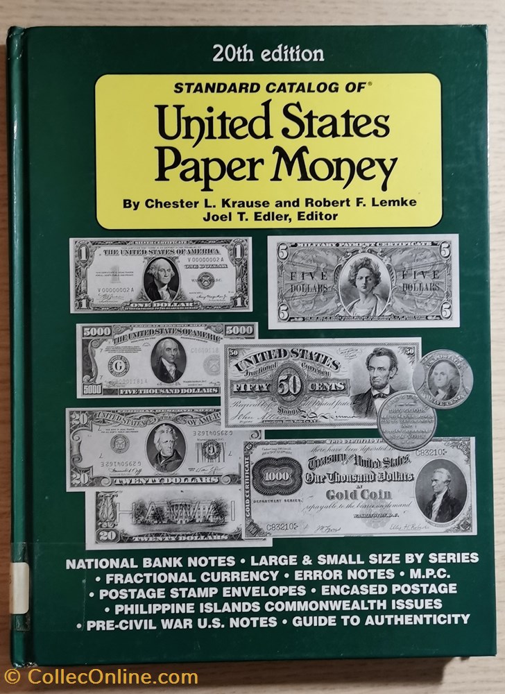 livres bd revues united states paper money 20th edition