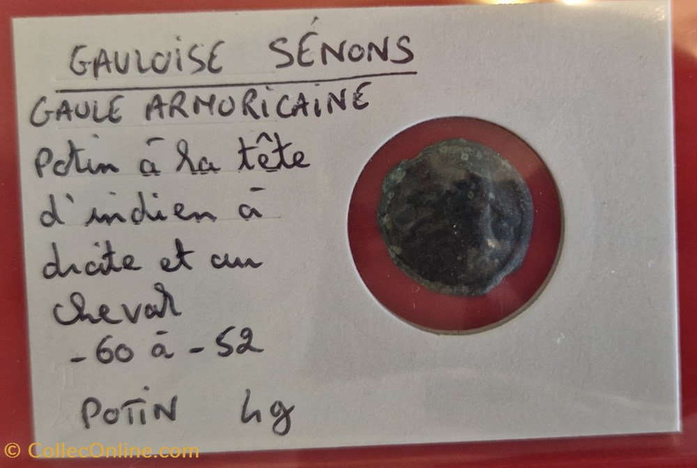 Gauloise SENONS - Potin monnaies antiques autres gauloise senons potin