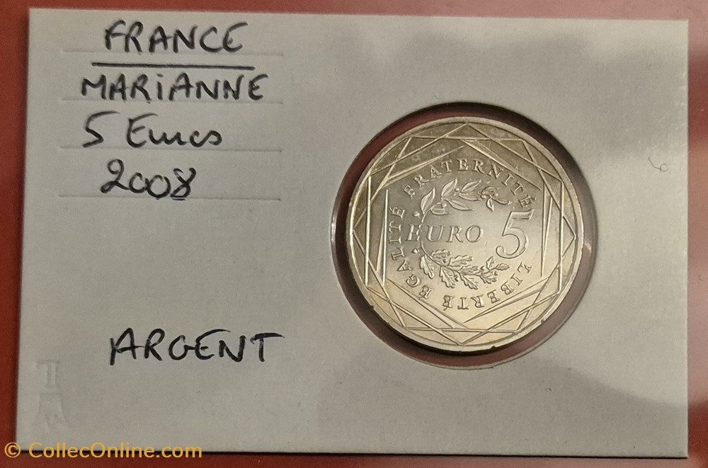 FRANCE - 5 euros - MARIANNE - 2008 monnaies france 5 euros marianne 2008
