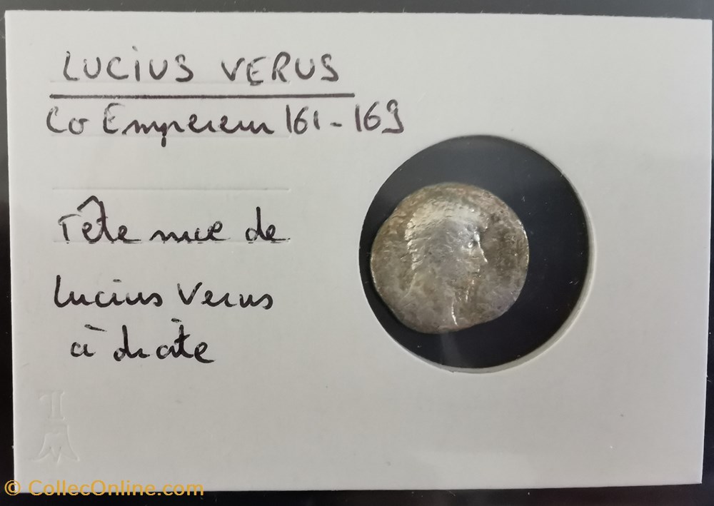 monnaie antique av jc a ap romaine republicaine imperiale lucius verus 161 169
