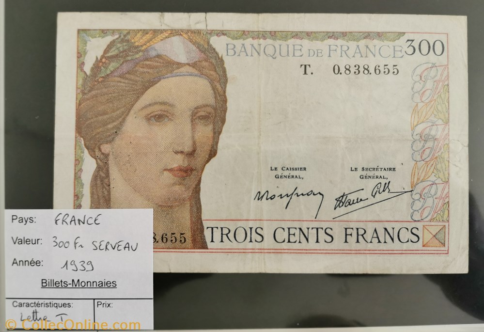 billet europe france 300 fr serveau