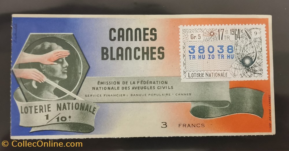 Billet de Loterie Nationale vieux papiers billets billet de loterie nationale
