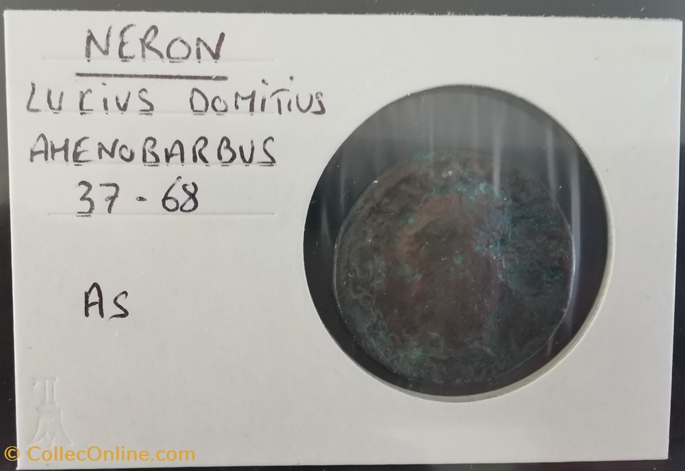 monnaie antique av jc ap romaine republicaine imperiale neron as lucius domitius 37 68