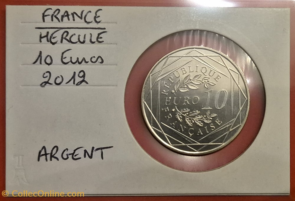 monnaies france 10 euros hercule 2012