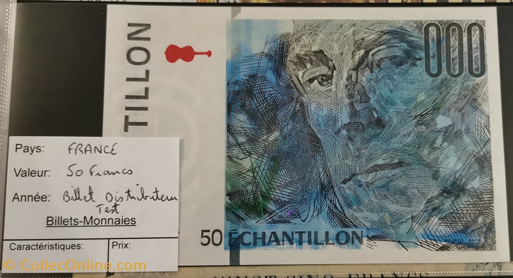 europe france 50 francs billet distributeur test