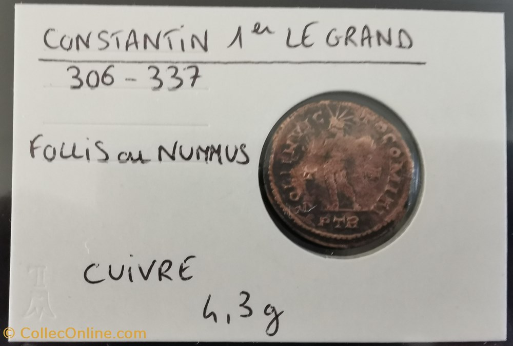 CONSTANTIN I 306-337 monnaie antique av jc ap romaine republicaine imperiale constantin i 306 337