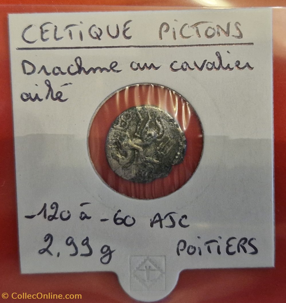 Celtique PICTONS - Drachme monnaies antiques celtes celtique pictons drachme