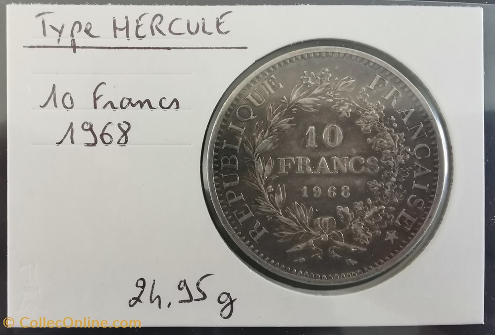 HERCULE 10 francs 1968 monnaie france moderne hercule 10 francs 1968