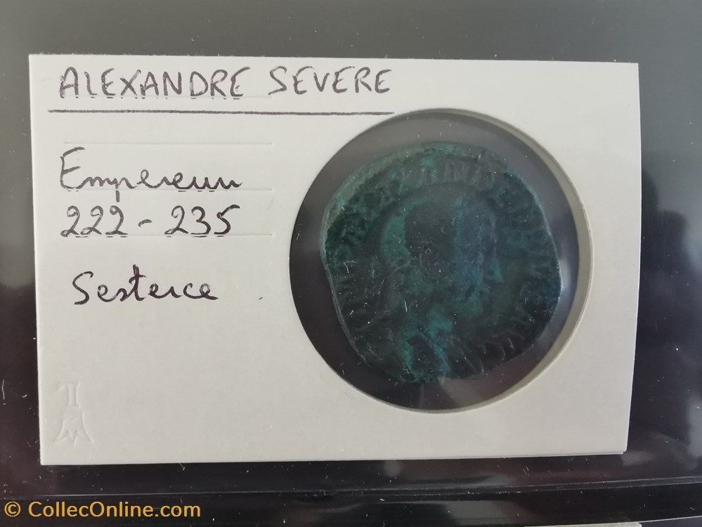 monnaie antique av jc ap romaine republicaine imperiale alexandre severe sesterce 222 235