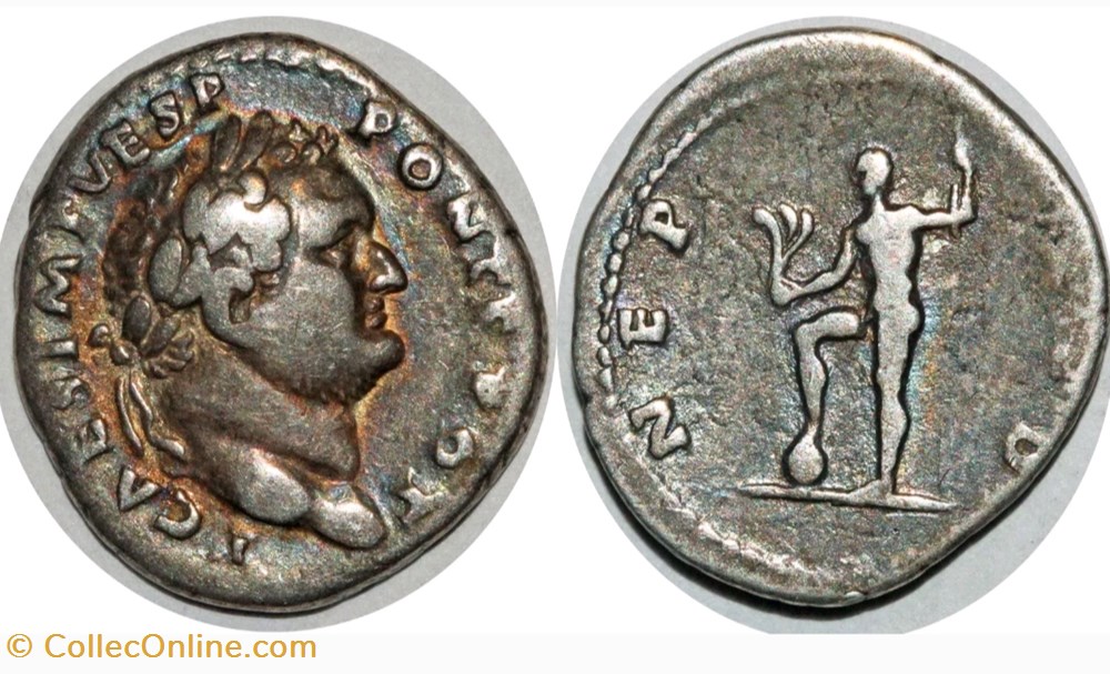monnaies antiquite av jc a ap romaines provinciales denier titus