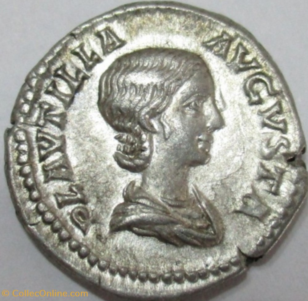 monnaies antiquite av jc ap romaines provinciales denier plautille
