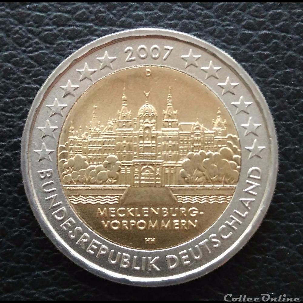 Allemagne 2007 "Présidence du Mecklembourg-Poméranie occidentale au Bundesrat" - A + D + F + G + J 4 monnaie euro allemagne 2007 presidence du mecklembourg pomeranie occidentale au bundesrat a d f g j
