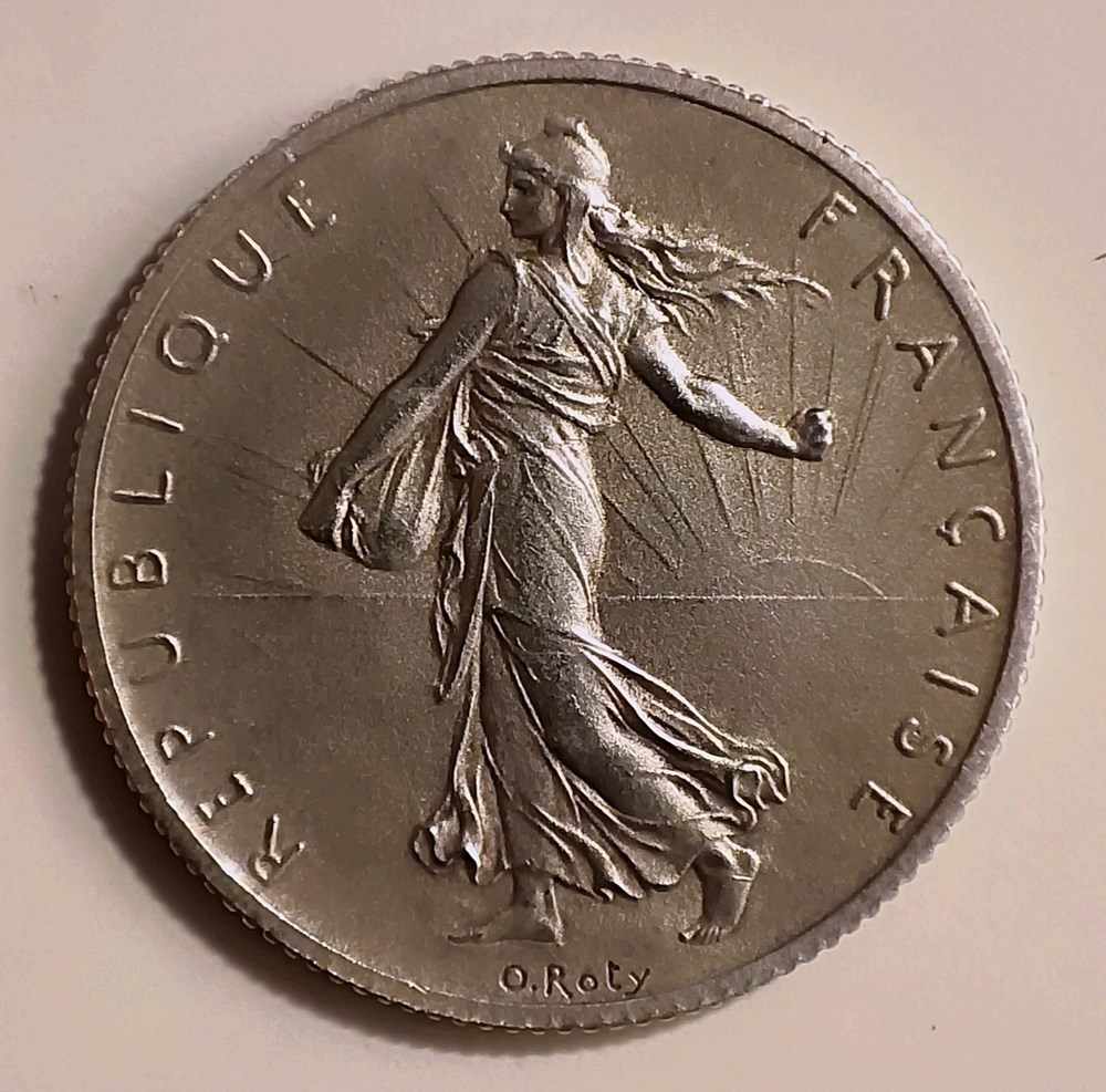 2 francs 1900 flan mat monnaies monde france 2 francs 1900 flan mat