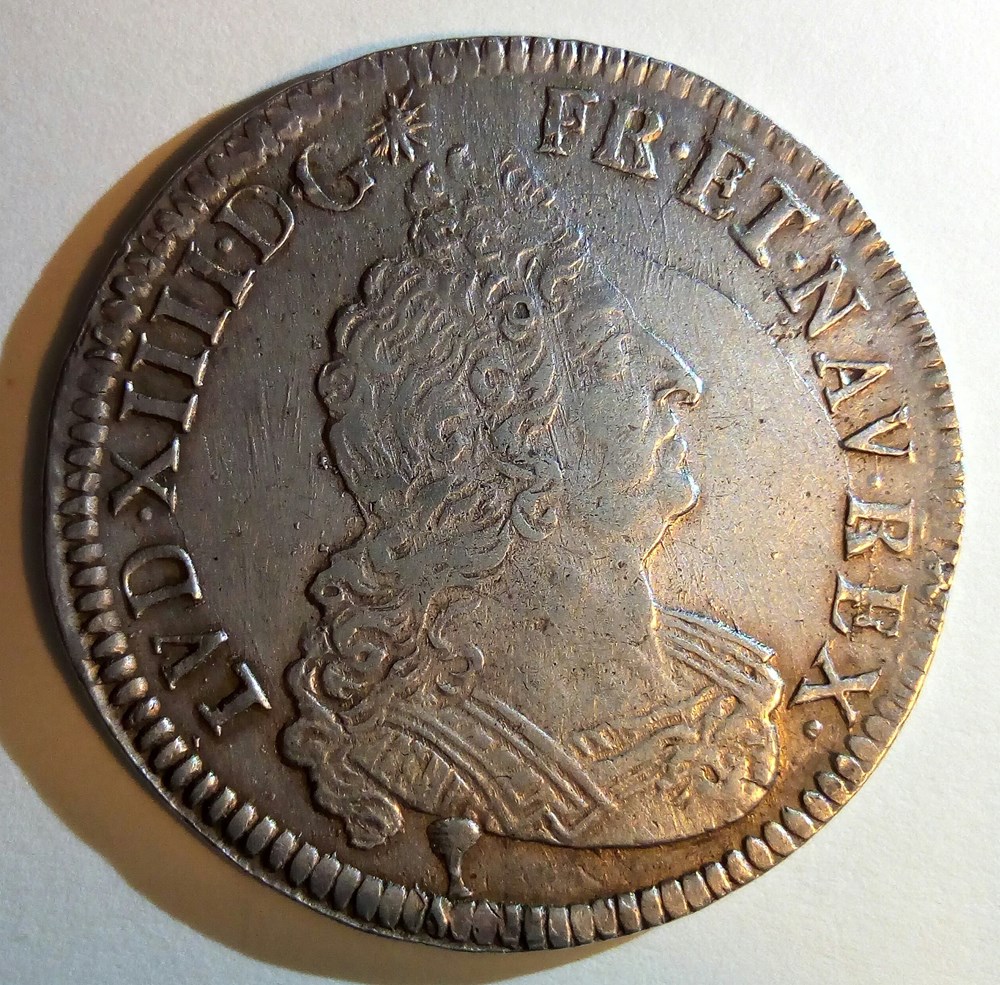 1/2 écu 1701 N aux insignes monnaies europe medievale france royales 1 2 ecu 1701 n aux insignes